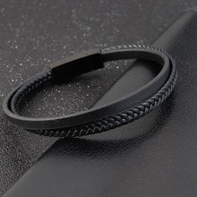 Lade das Bild in den Galerie-Viewer, Herren Lederarmband- Kombination