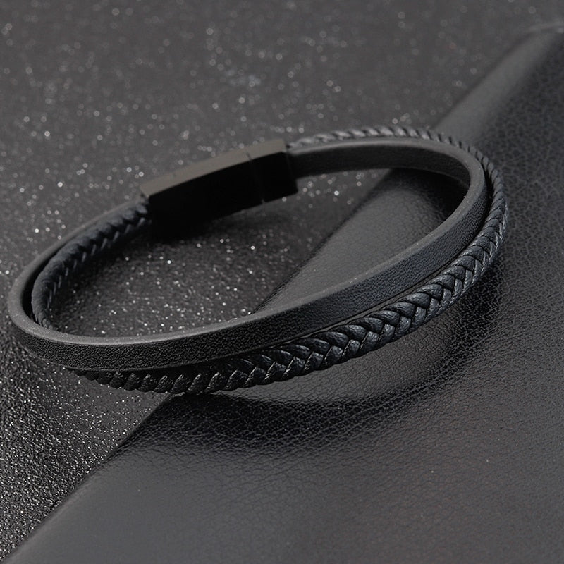 Herren Lederarmband- Kombination